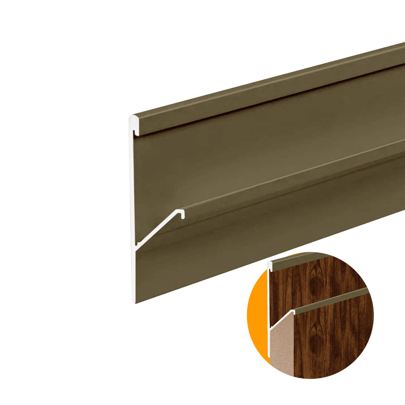 Perfil Puxador Cava Bronze de 15 Mm 0202 Dmt