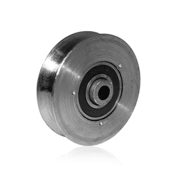 Roldana Roda Em Aço Reforçada de 3" Polegadas Com Eixo de 5/8" Com Canal U Para Portão de Correr