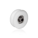 Roldana Roda Em Nylon de 2,5" Polegadas Com Eixo de 5/8" Com Canal U Para Portão de Correr