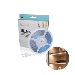 Fita de Led Direta 3528 Sem Silicone 6000k Branco Frio Com 10 Metros 120led/m Ip44 110v Led Line