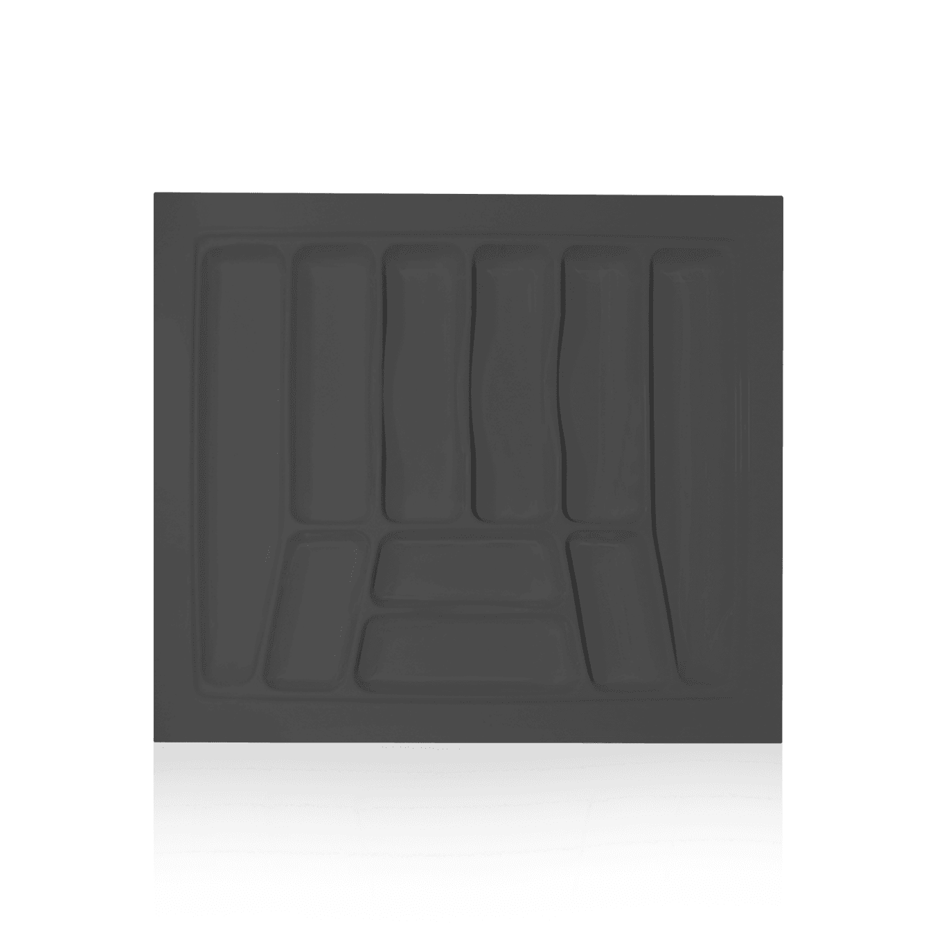 Divisor de Talher Para Gavetas 10 Nichos 60,8x49,8cm Cor Prata