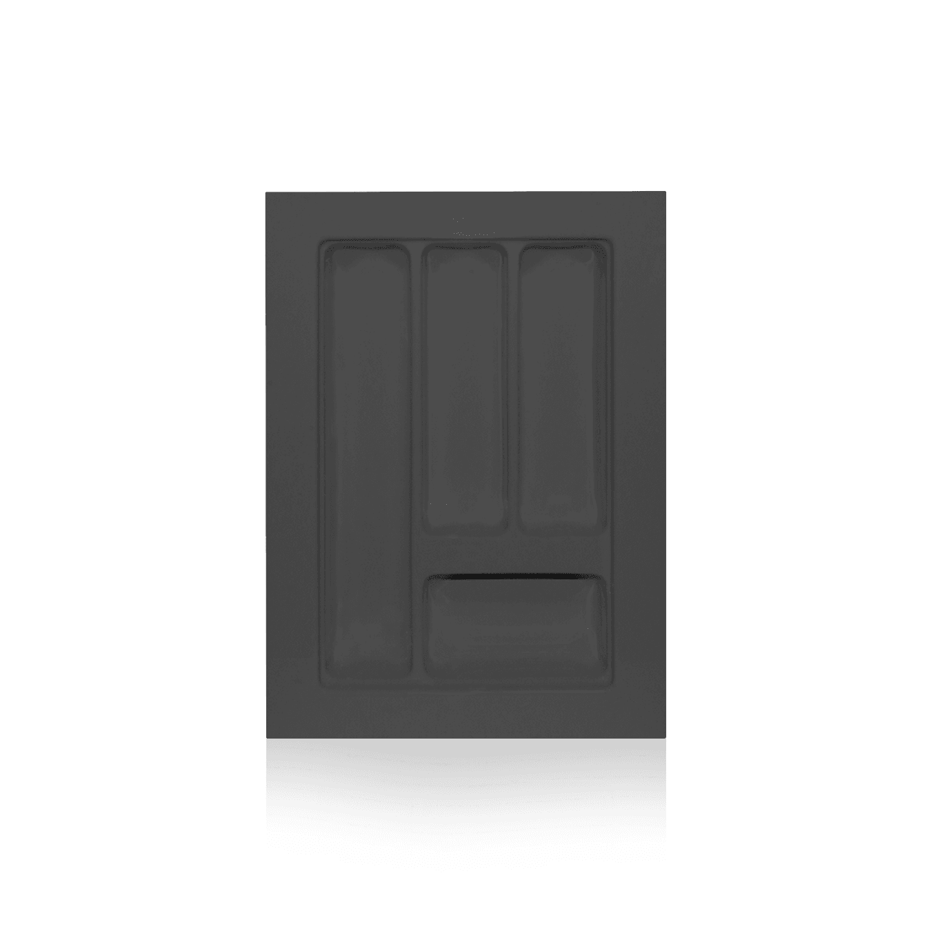 Divisor de Talher Para Gavetas 4 Nichos 31,4x46,5cm Cor Prata