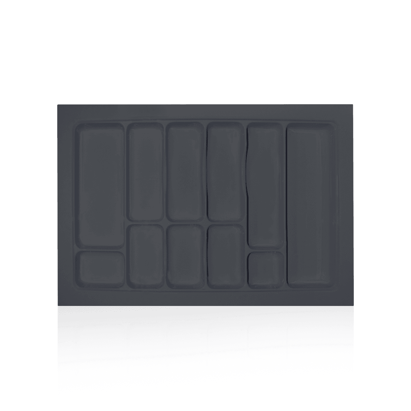 Divisor de Talheres Para Gavetas 11 Nichos 75,5x49,5cm Cor Prata