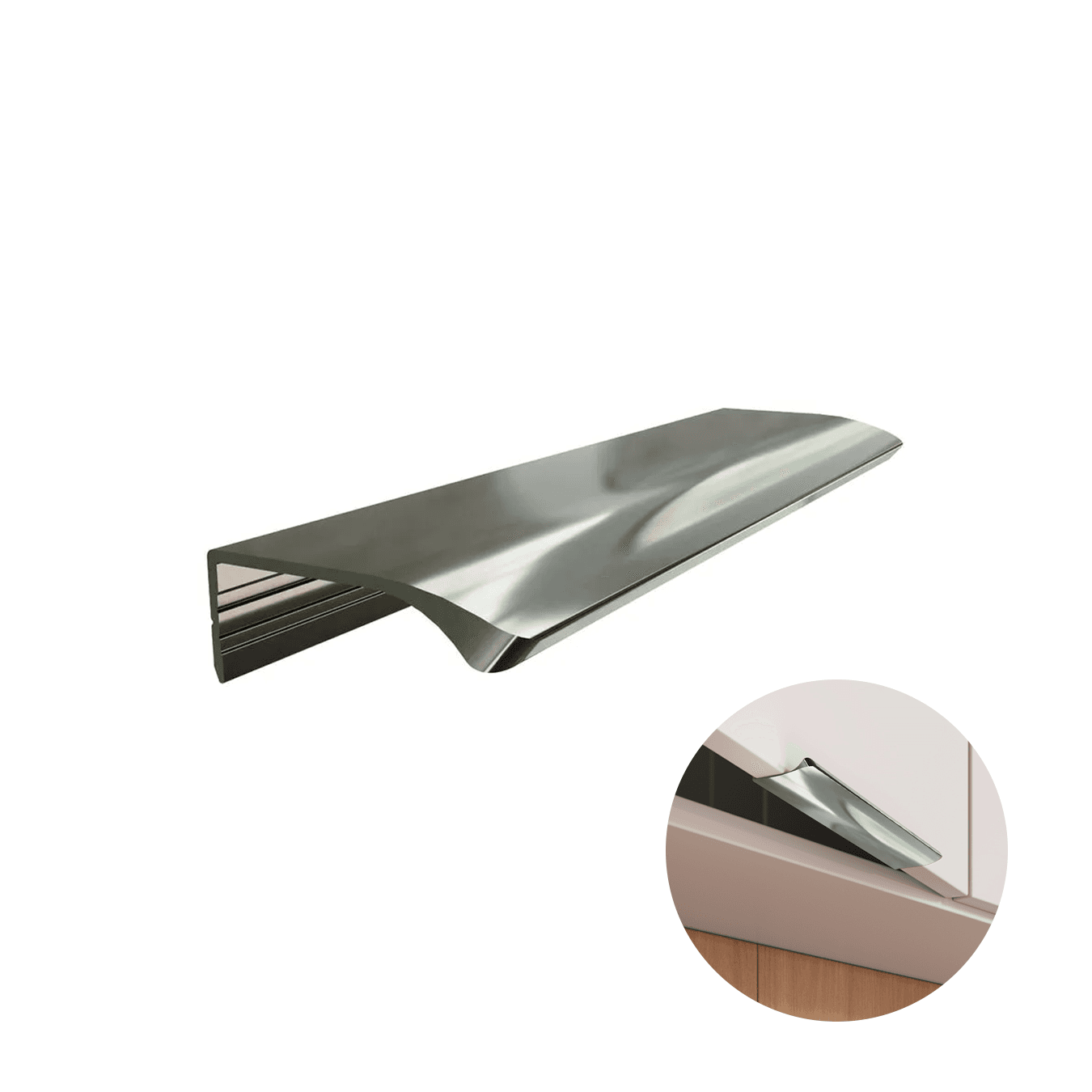 Puxador Aluminio Luna Inox Speciale 150mm Rometal