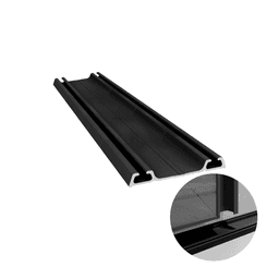 Trilho Inferior Preto 15 Mm Rm022 Rometal