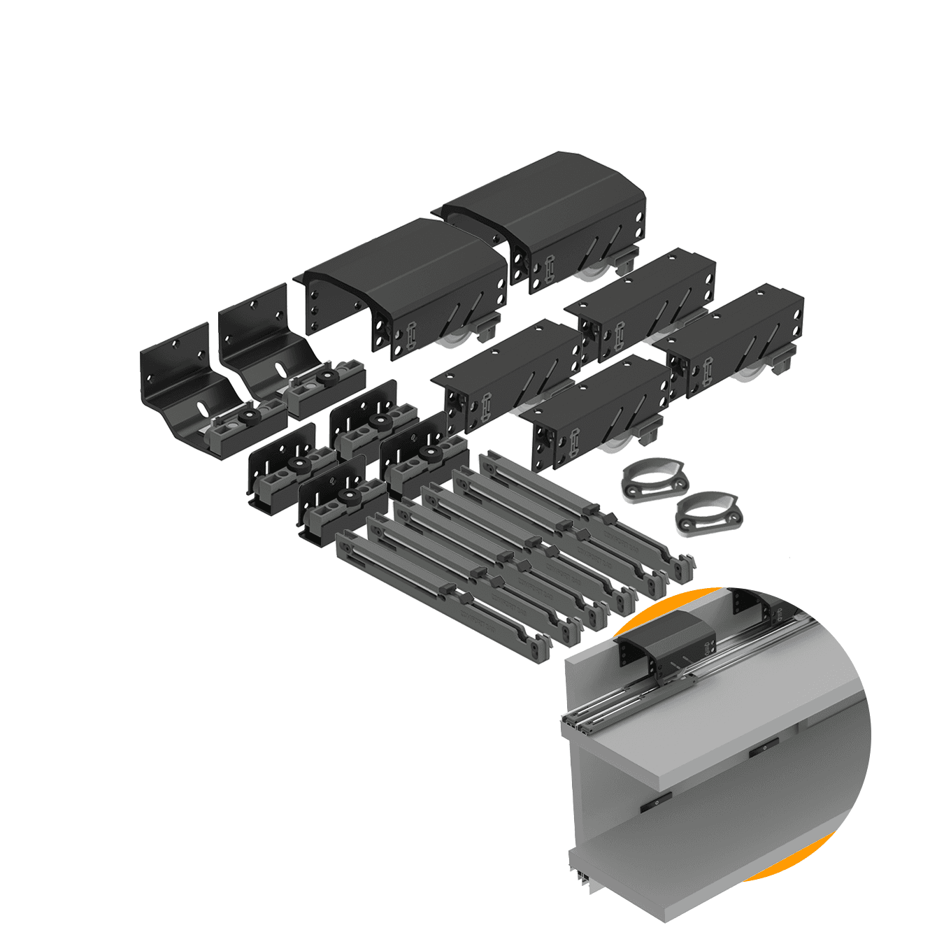Sistema Dominus Top 3 Portas | 50 A 80kg | Inverso