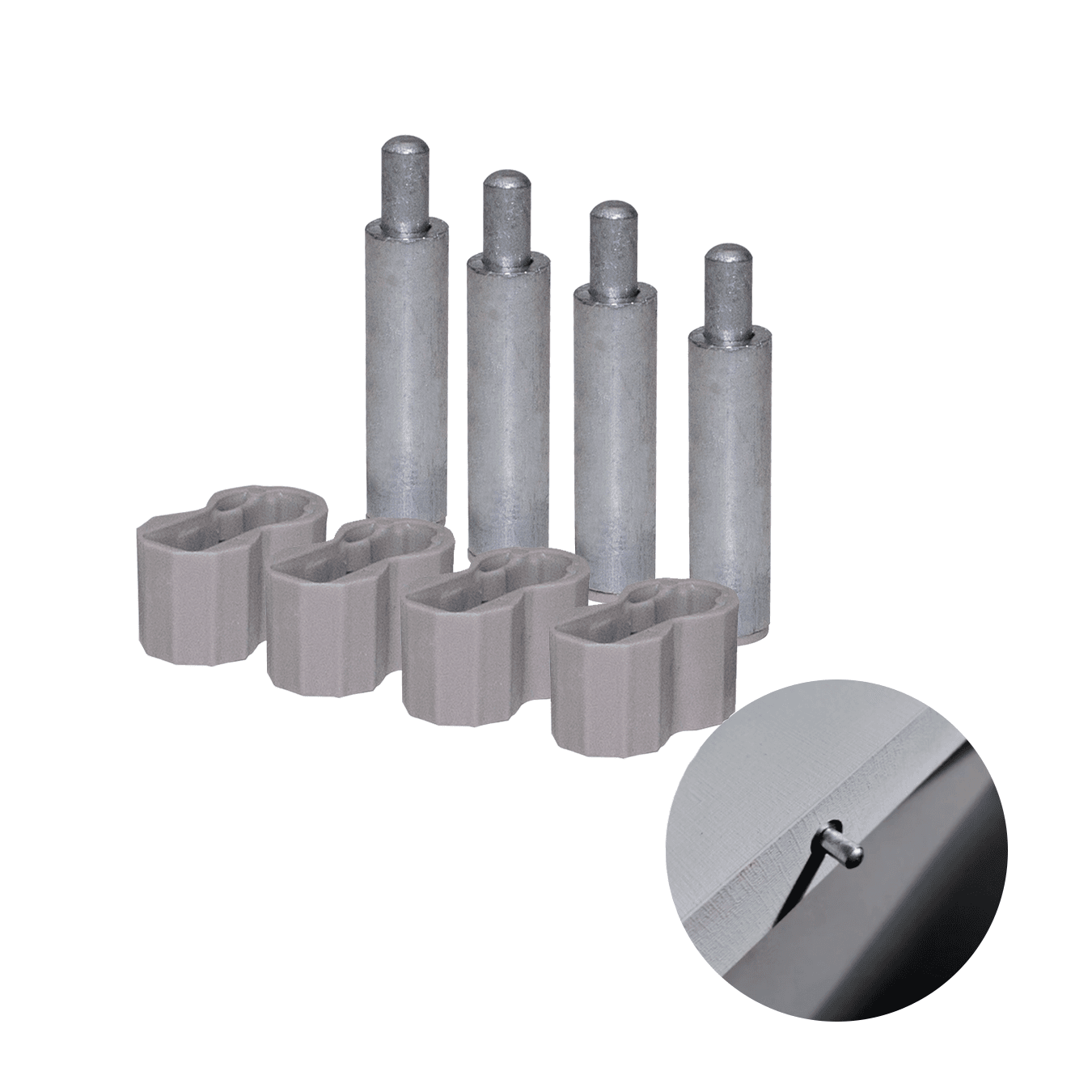 Suporte Invísivel Para Prateleiras Kit Com 4 Unidades