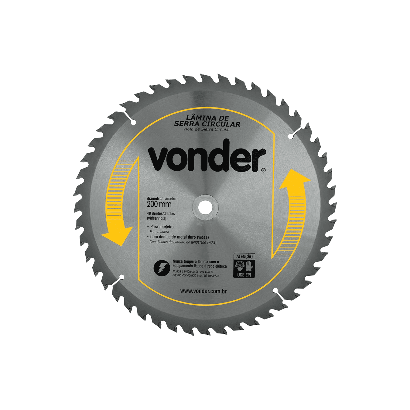 Disco de Serra Circular Videa 200x30x48d Vonder
