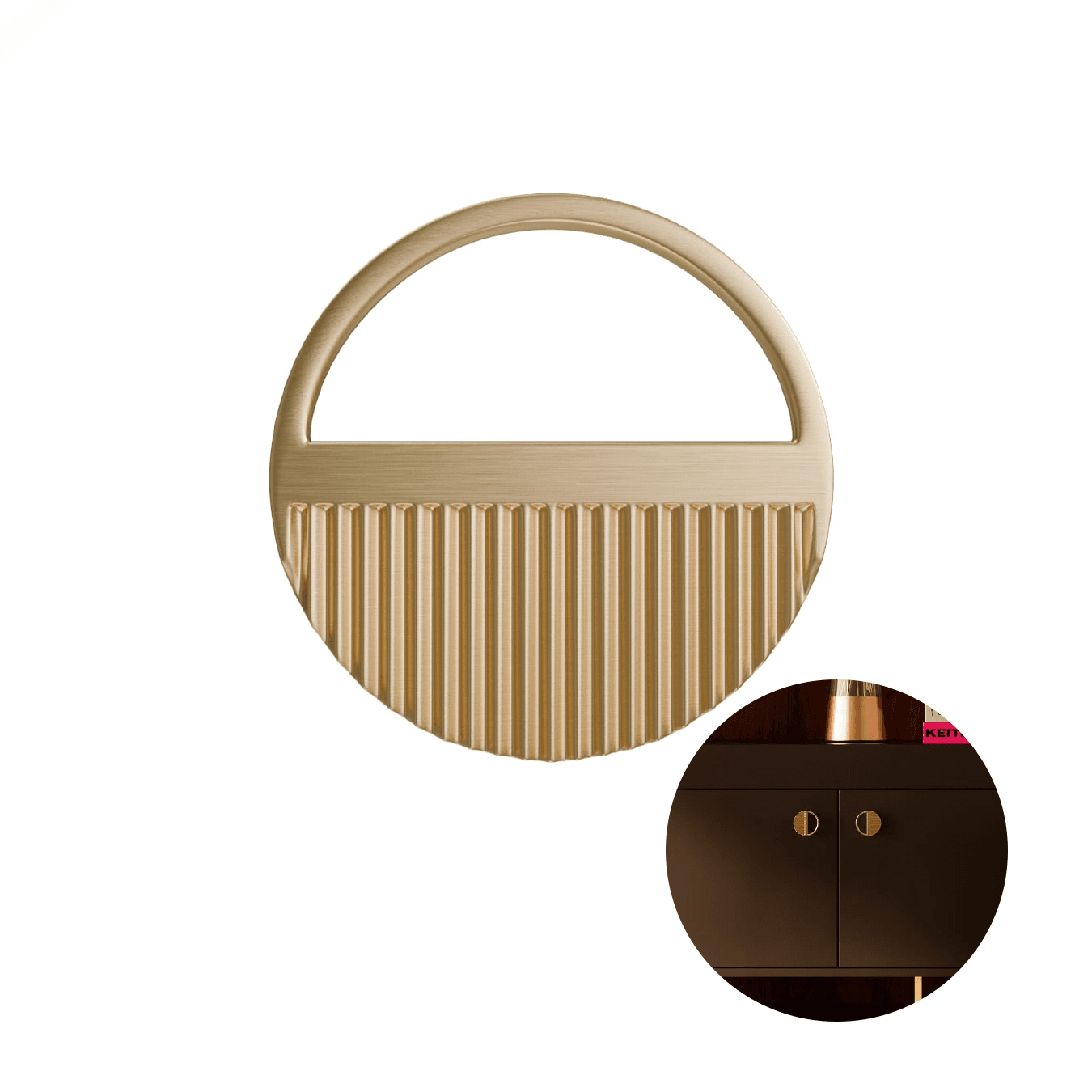 Puxador Ponto Dourado Fosco Vizzini-1650