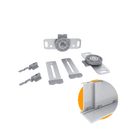 Kit Sistema Para Porta de Correr Ro25 Com Guia 2207 de Armários E Móveis Rometal