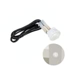 Botão Interruptor Gota Bolinha Redondo Branco de Embutir Para Led Em Móveis Nuze