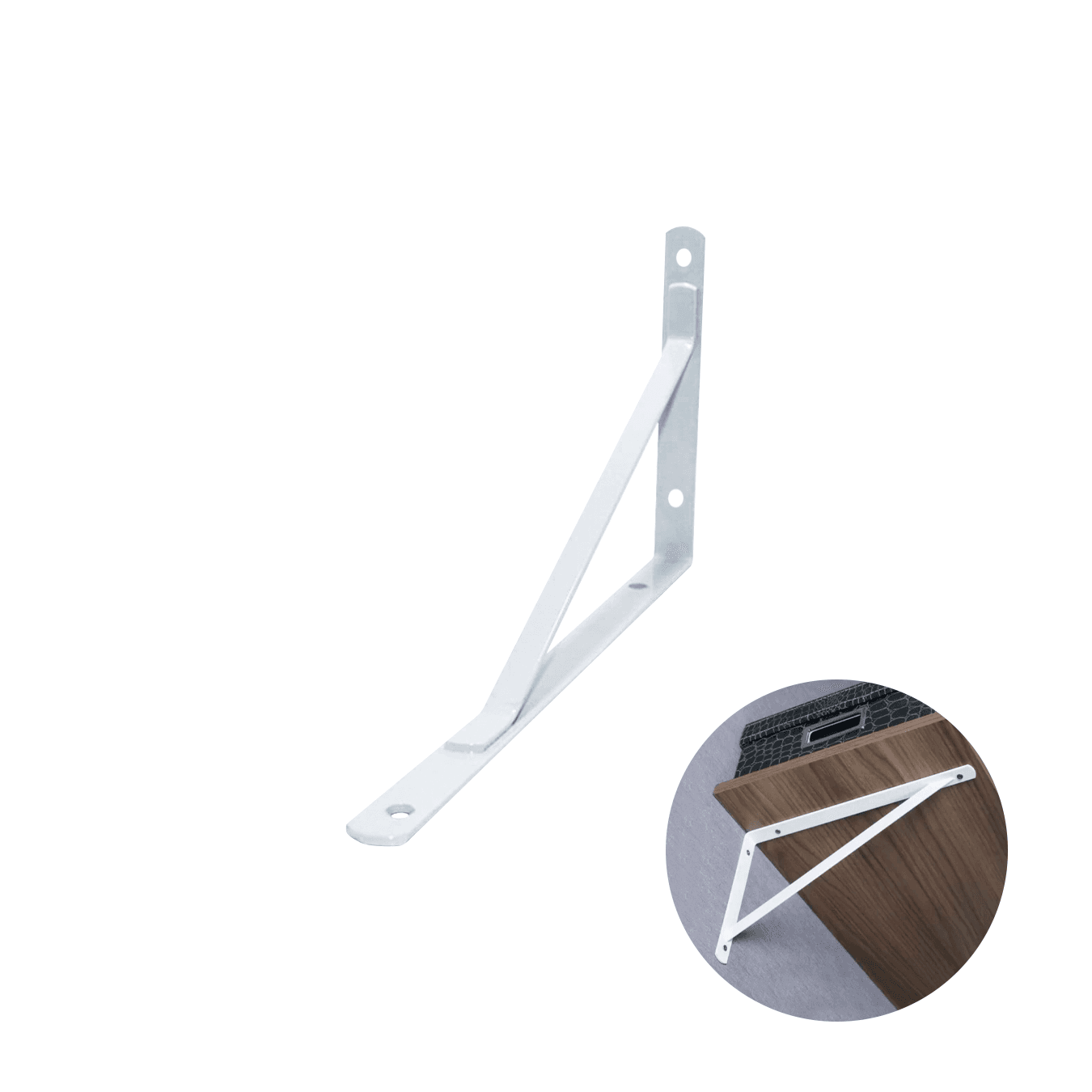 Suporte Mão Francesa Reforçada 50 Cm Branca - Sr