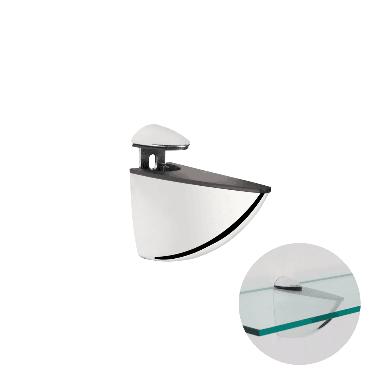 Suporte Bico de Tucano 45mm X 45mm Aço Cromado