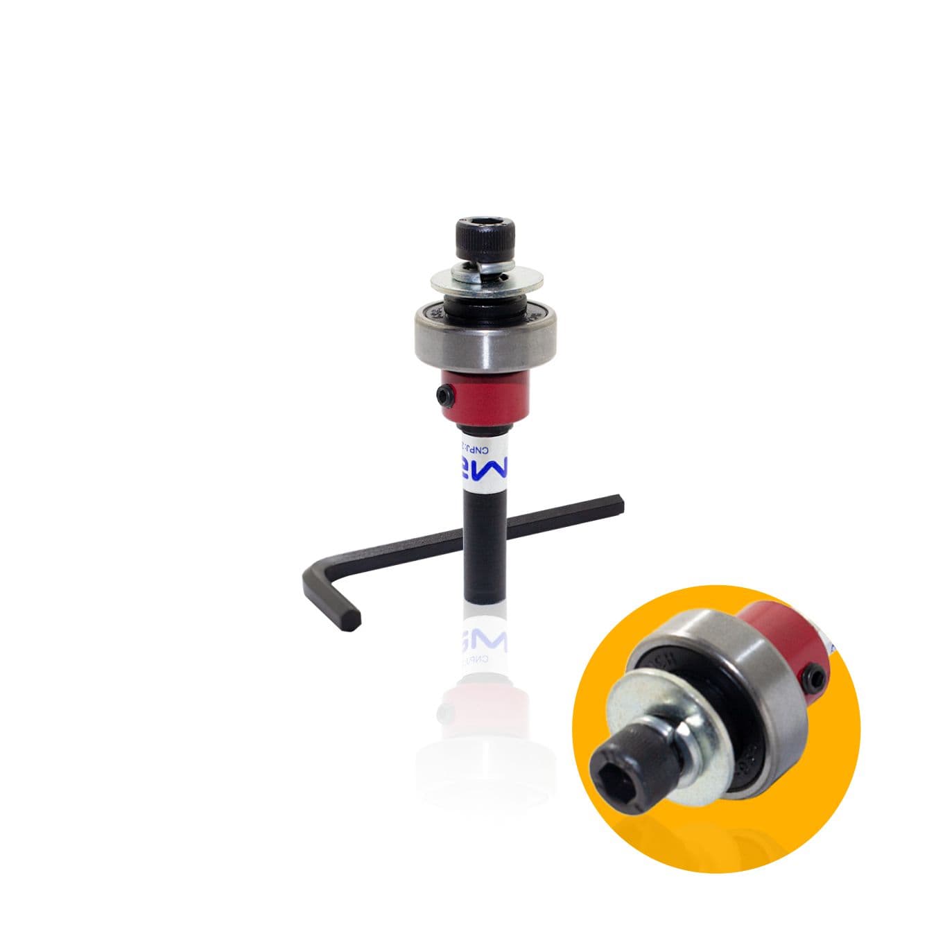 Haste 6mm Com Rolamento Para Serra Fresa Debrun Metali
