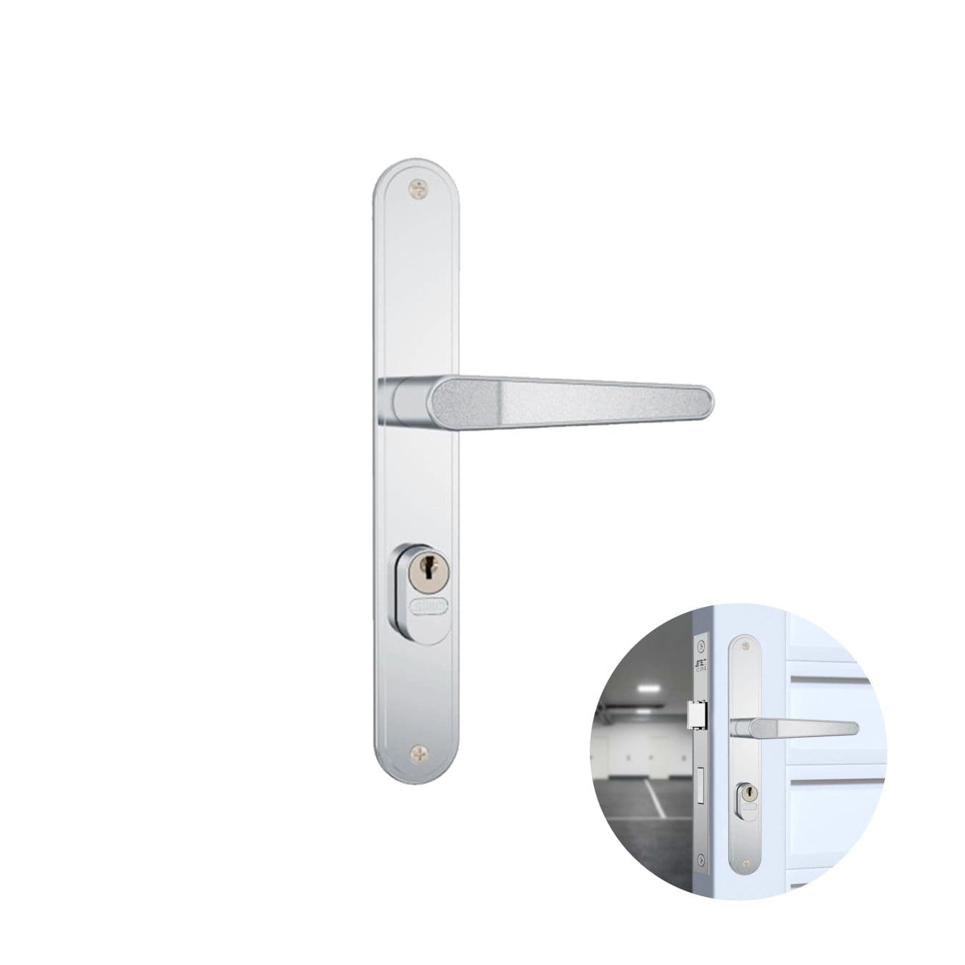 Fechadura Em Inox Gorje Para Porta Residencial Externa de 25 A 35 Mm 501-502/03 Stam