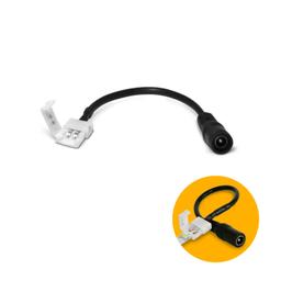 Cabo Emenda Reta Com Plug Conector Para Fita de Led 3528 de 8 Mm Com 2 Vias Renna