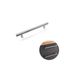 Puxador Haste Redondo Aço Inox 201 Escovado 160 Mm / 25 Cm Dmt