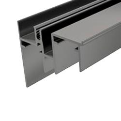 Trilho Inferior Anodizado Para O Sistema Ss200 Rm006 Rometal