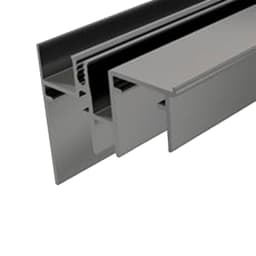 Trilho Inferior Anodizado Para O Sistema Ss200 Rm006 Rometal