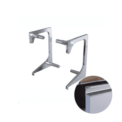 Ponteira Perfil Puxador Cromado 15 Mm Pe176