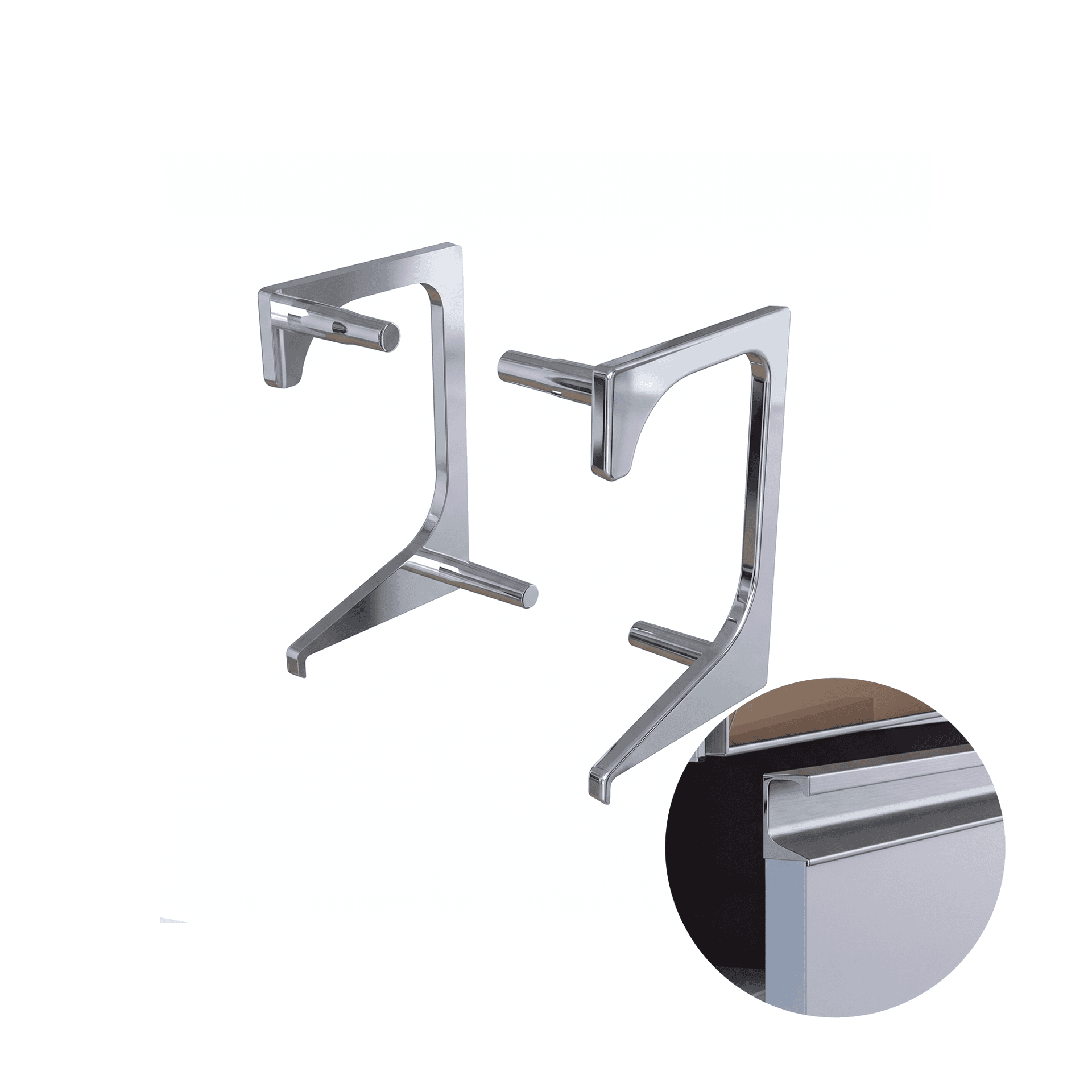 Ponteira Perfil Puxador Cromado 15 Mm Pe176