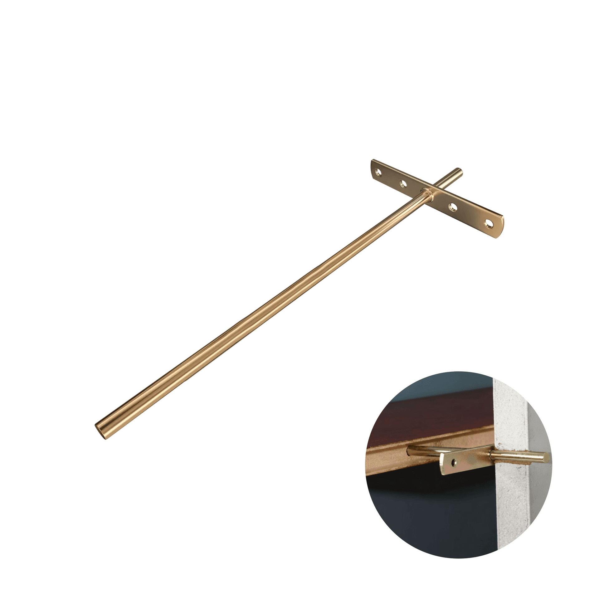 Suporte Prateleira Interno Bicromatizado Ø10 X 350 Mm