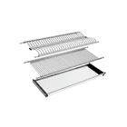 Kit Escorredor de Louças Inox 2 Andares Para Armários 80 Cm Fgv