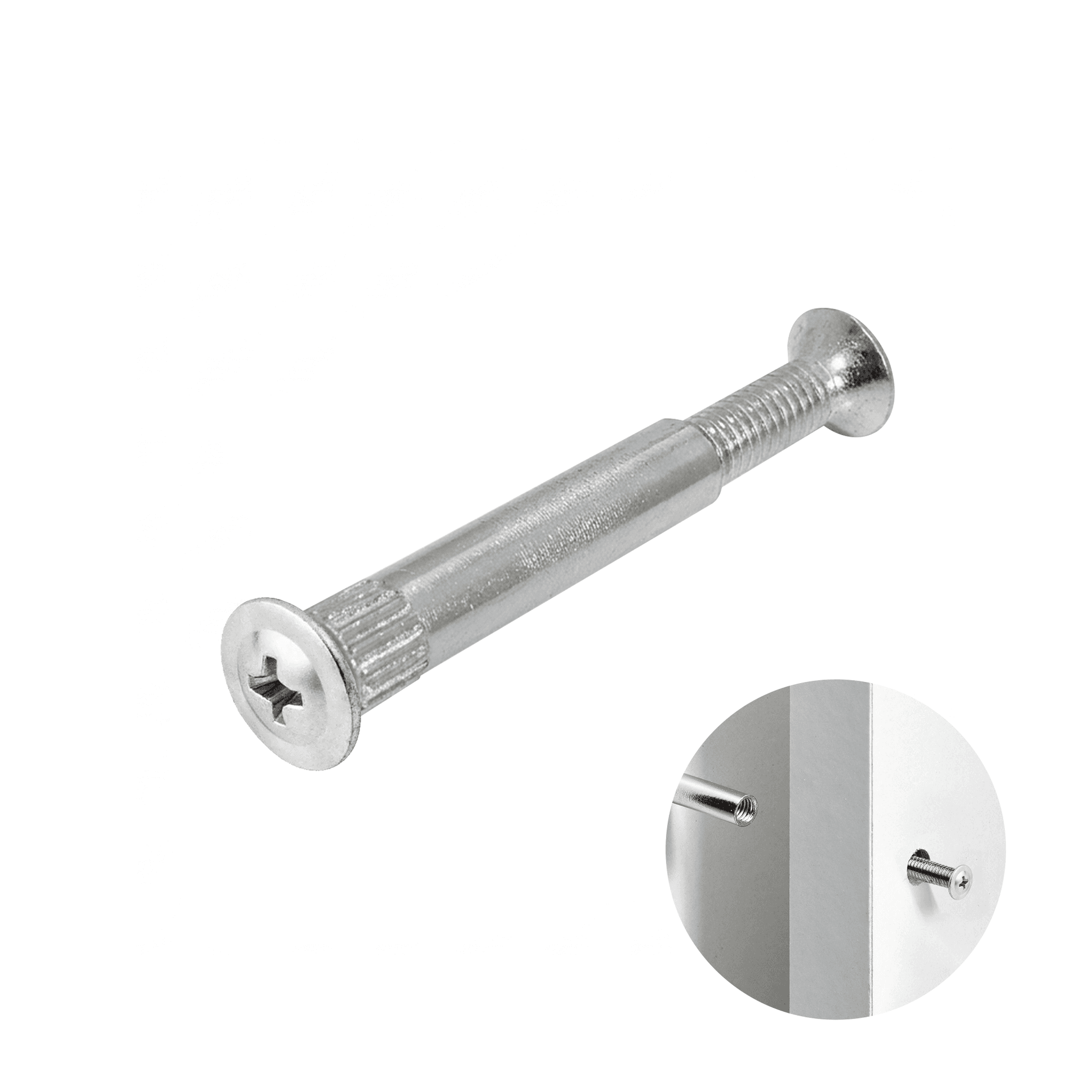 Parafuso União Cabeça Chata Ø 5 X 16 Mm Fechado E 18 Mm Aberto