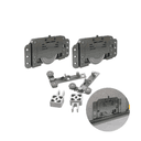 Kit Sistema Para Porta de Correr Robus Embutido Rb68 Com Guia 4025 Rometal