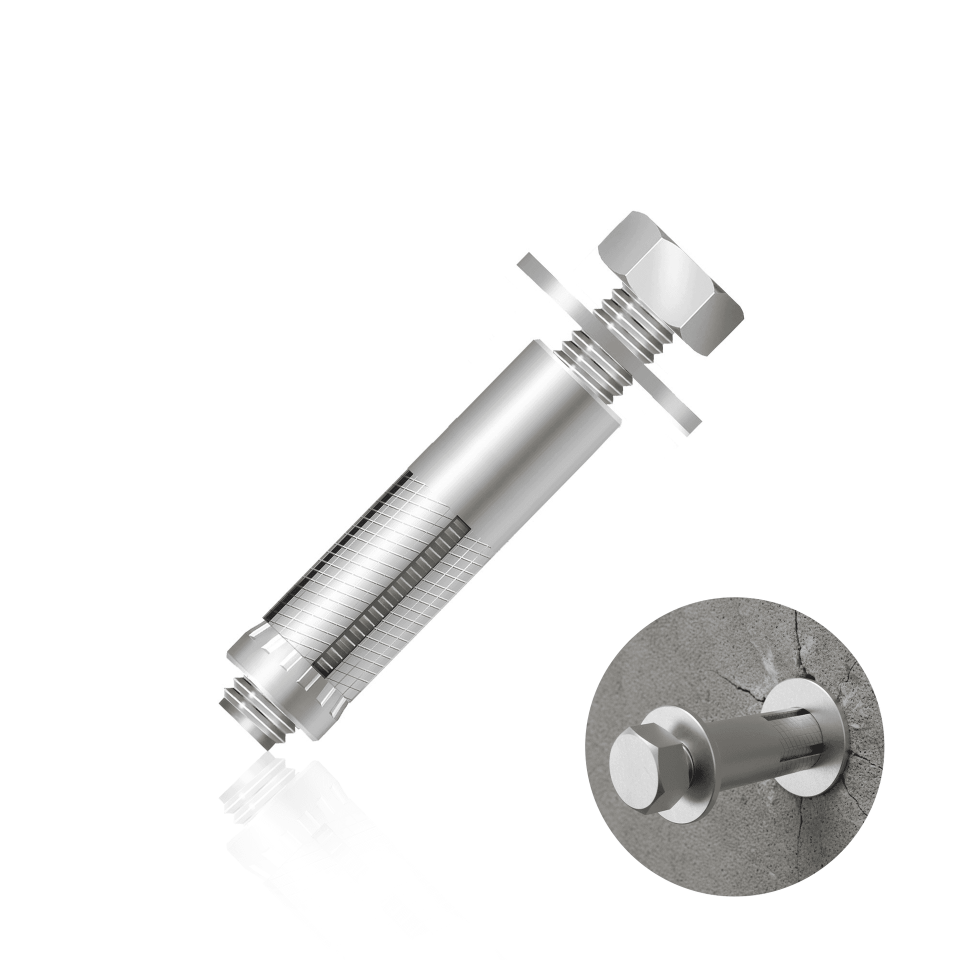 Chumbador Parabolt Cbc Bucha Com Parafuso 1/4 X 2"