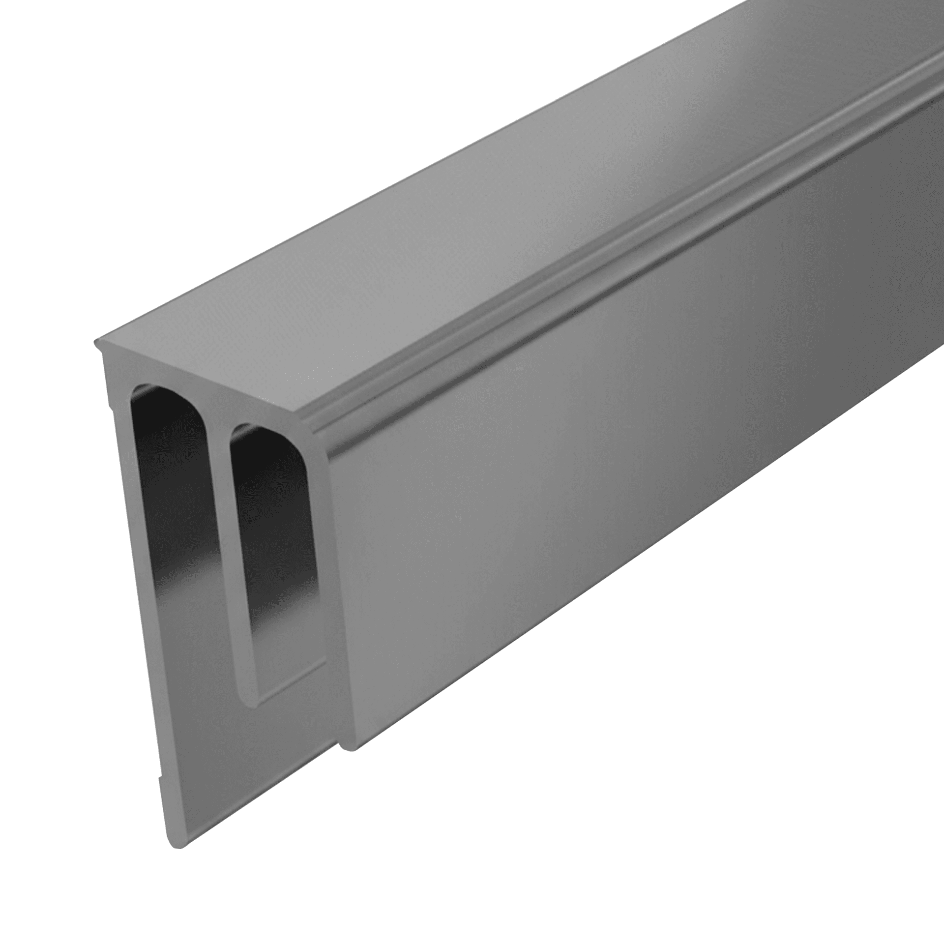 Trilho Inferior Em Anodizado Para Porta de Correr Sp007 Dmt