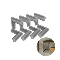 Conector 45º Graus Para O Perfil Link Com Parafuso Zincado 8 Unidades Rometal