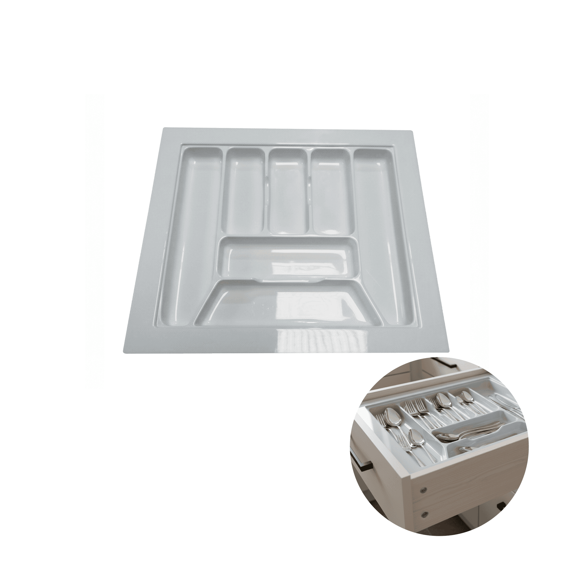 Divisor de Talheres Para Gavetas 59 X 51 Cm Com 7 Cavidades