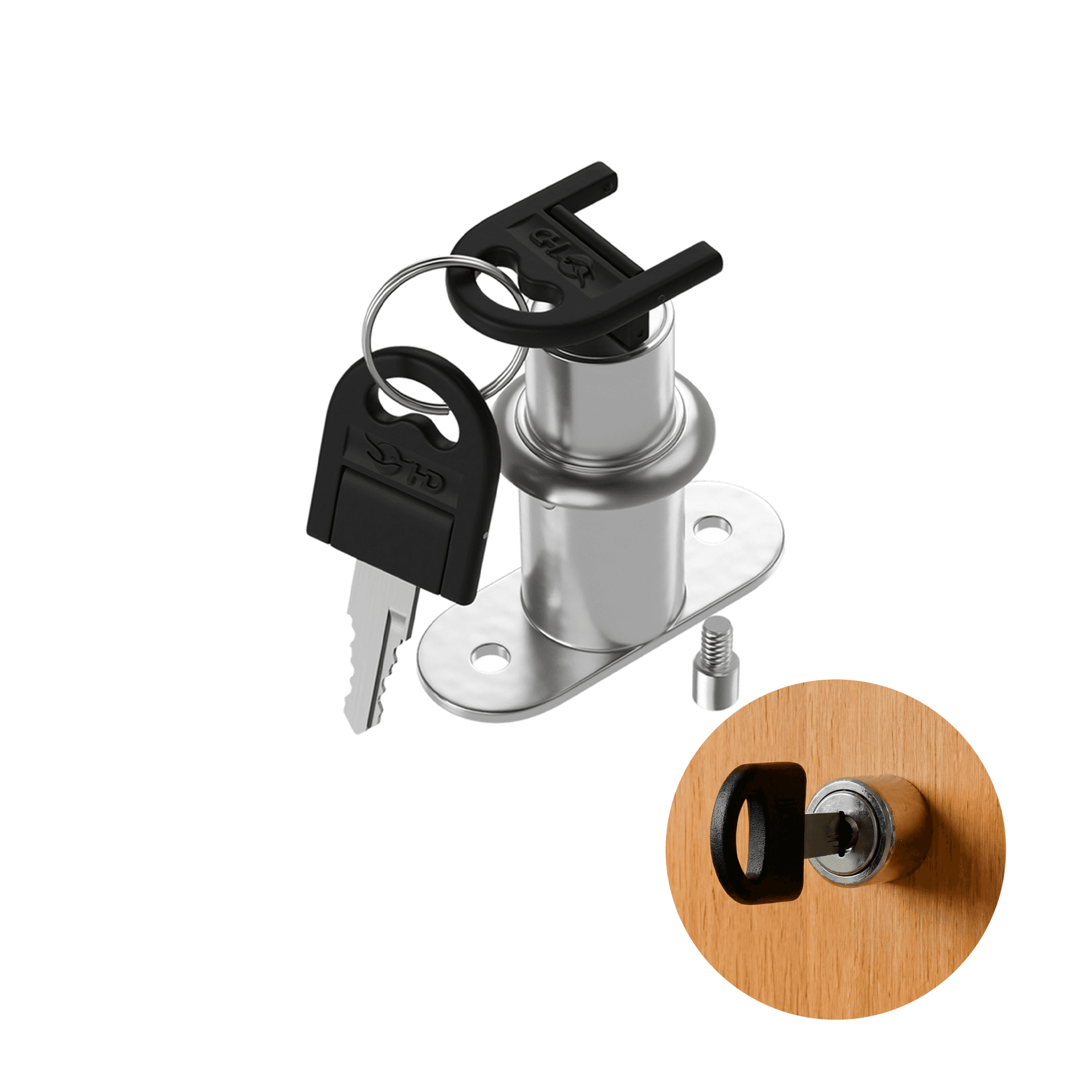 Fechadura de Pressao Para Porta de Correr 23mm