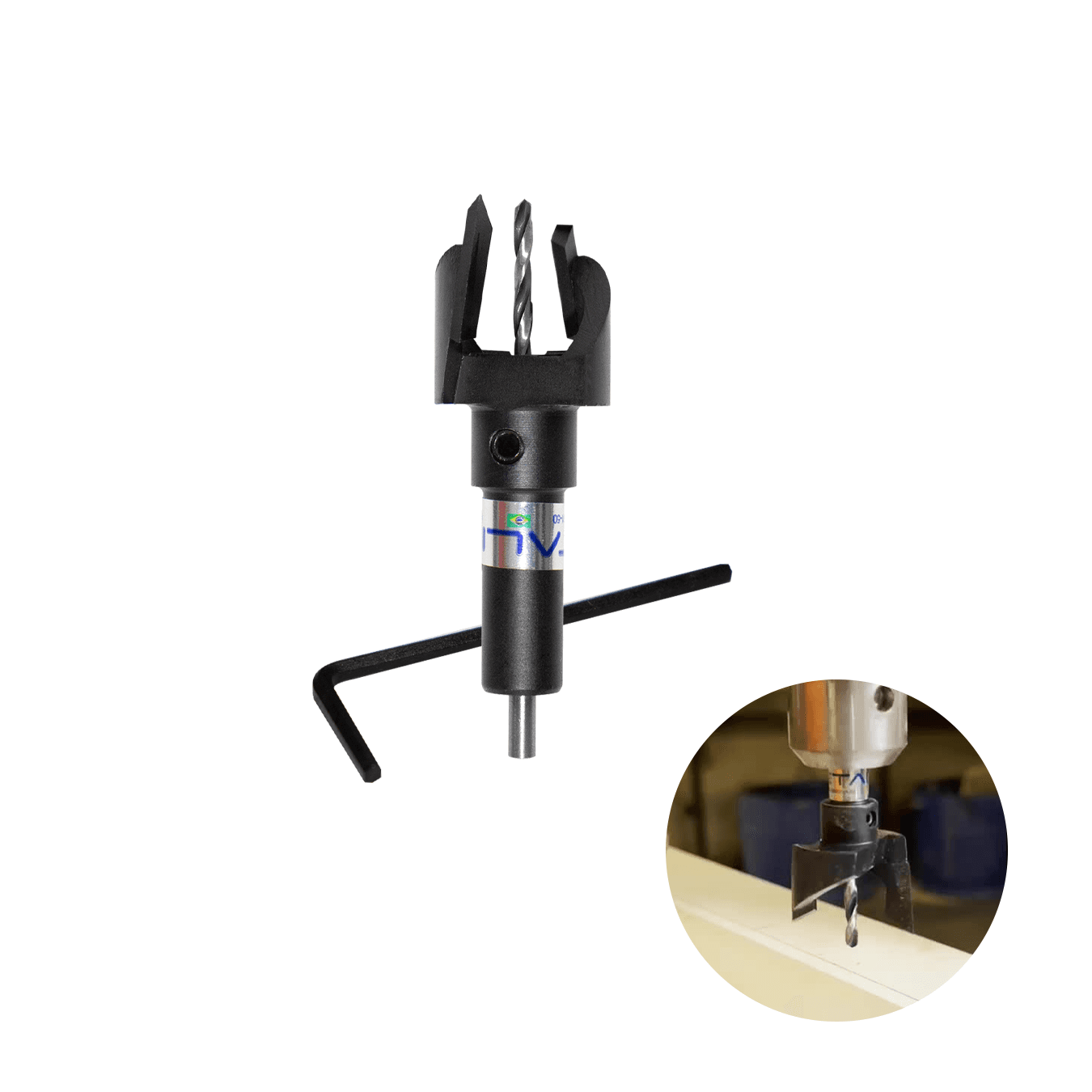 Broca Com Guia Para Perfil Alumínio 25,8mm Metali