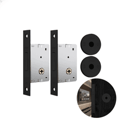 Fechadura Tetra Auxiliar 1001 ( Par ) Preto Fosco