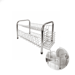 Escorredor de Louças Duplo Bredal Cromado Porta Talher Copo
