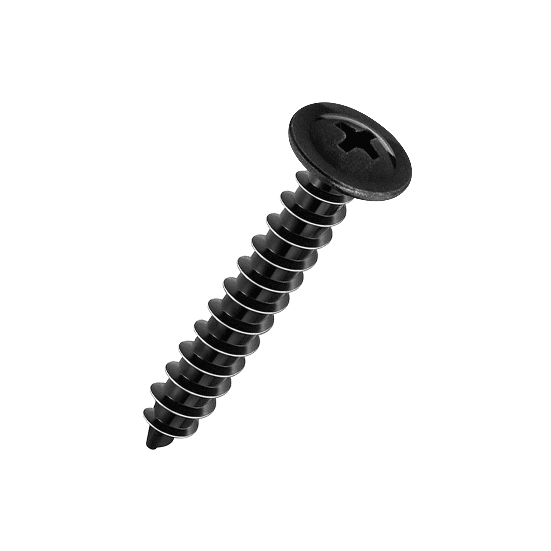 Parafuso Cabeça Flangeada Philips Preto 3,0 X 20 Mm - 100 Gramas