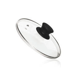 Tampa de Vidro Temperado 21cm Pomel Preto Panela Mk