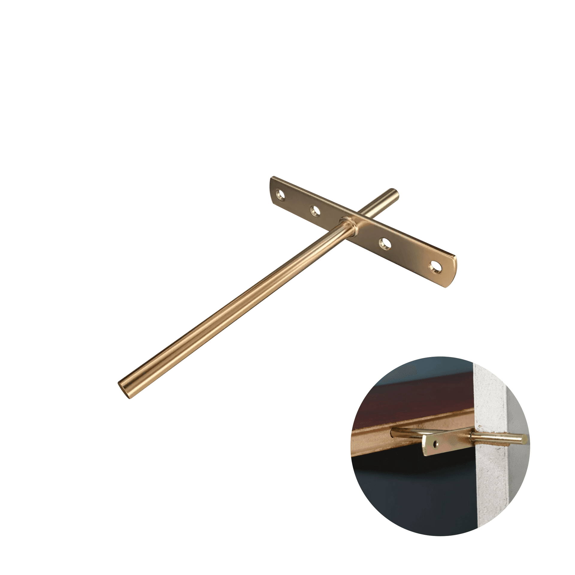 Suporte Prateleira Interno Bicromatizado Ø10 X 95 Mm