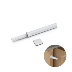 Fecho Torque Pulsador Magnético Embutir Tipo Caneta Branco