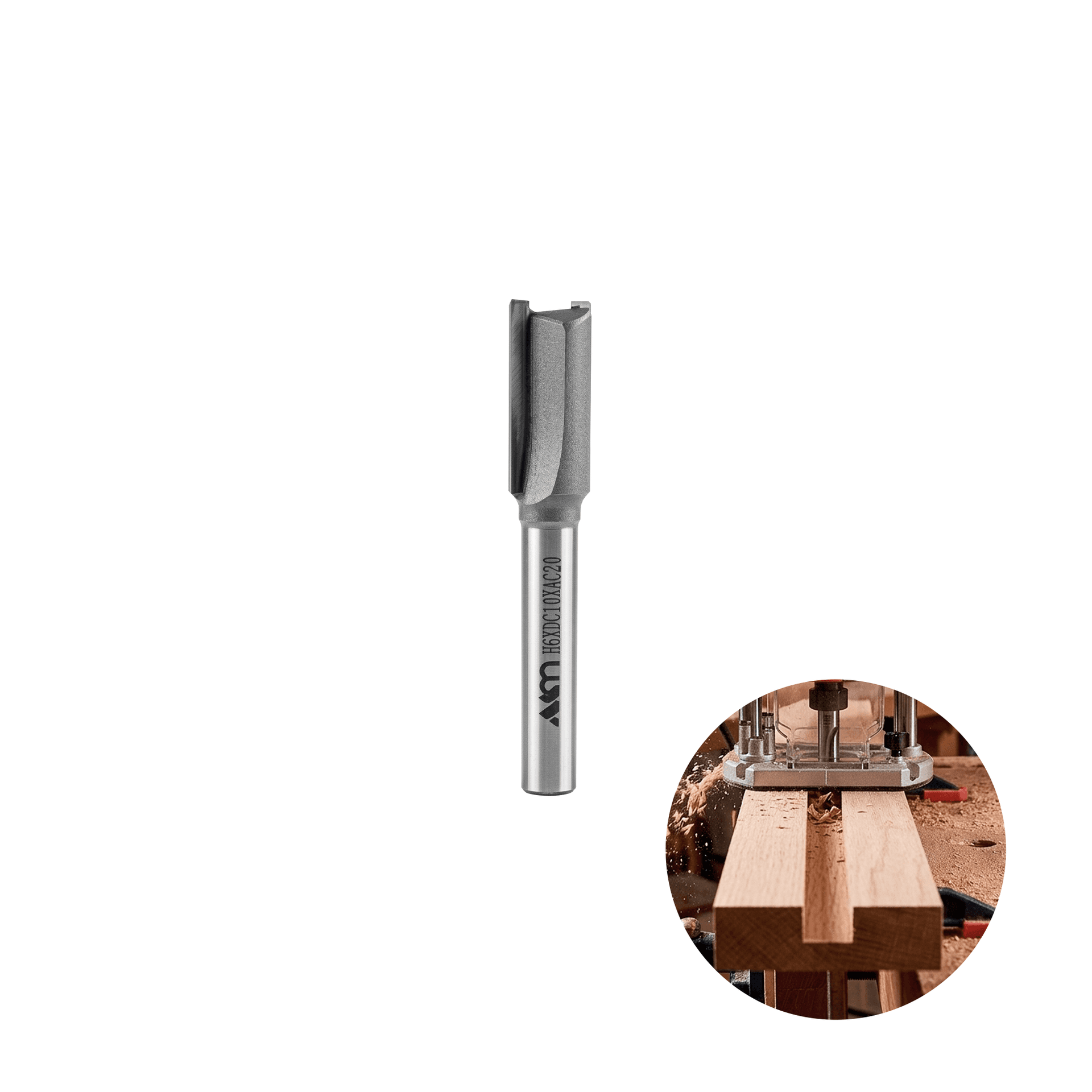 Fresa Reta Mk Haste 6mm Corte 10 X 20 Mm