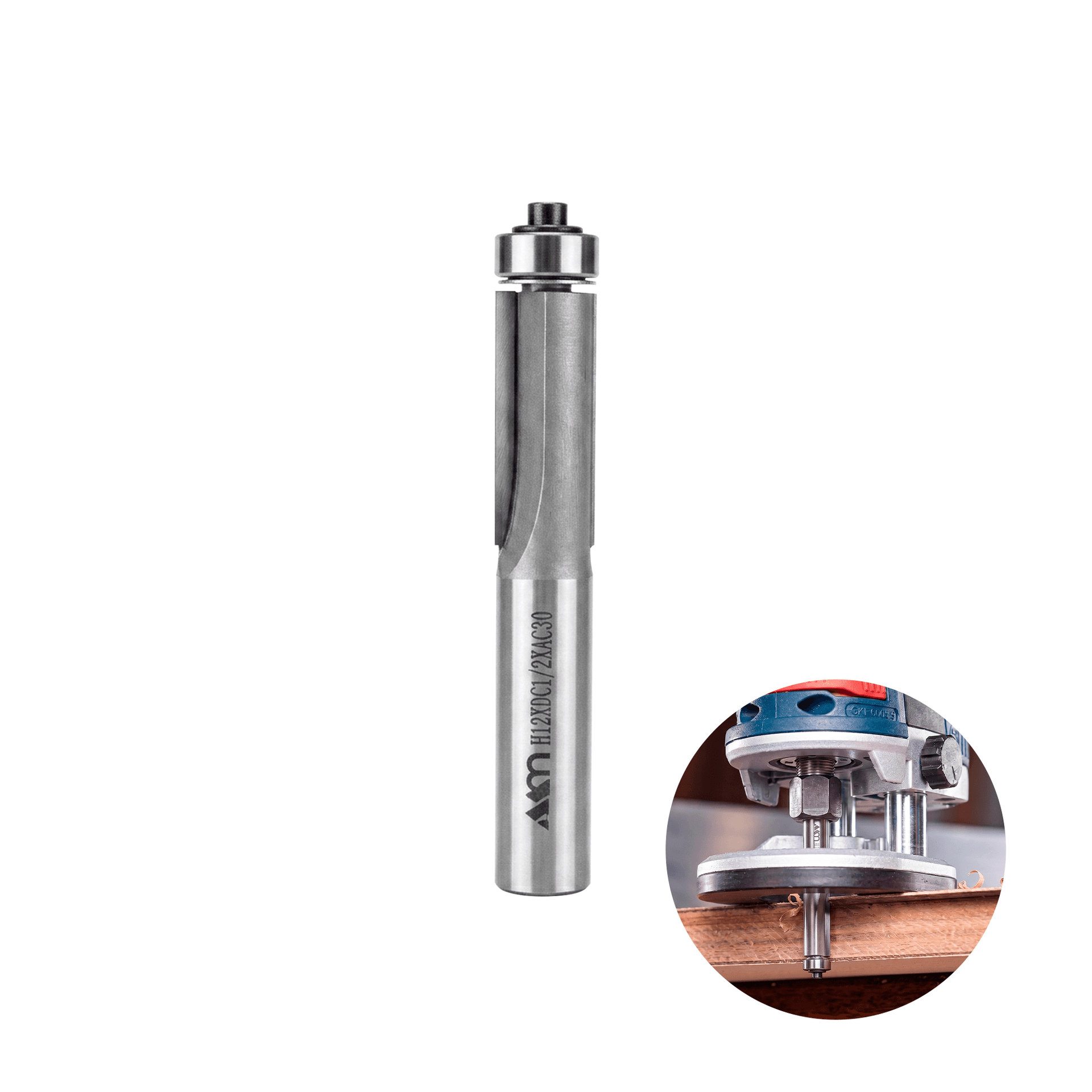 Fresa Mk Com Rolamento Haste 12mm Corte 1/2" X 30 Mm