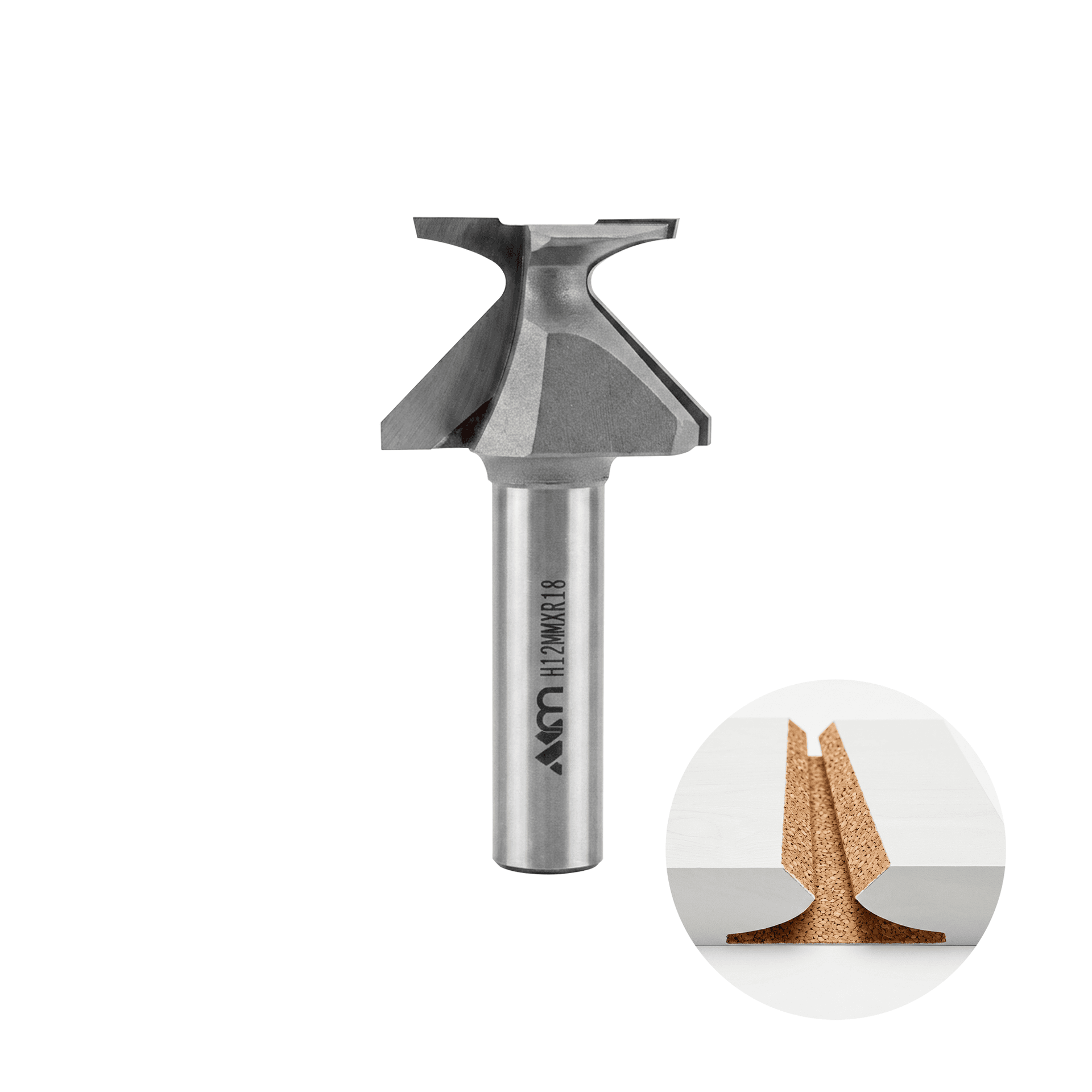 Fresa Para Dobras de Mdf Mk Haste 12 Mm Raio 18 Mm