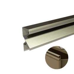 Perfil Puxador Em Inox Mate de 18 Mm Rm337 Rometal