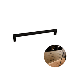 Puxador 192 Mm Preto Rezzo Il811