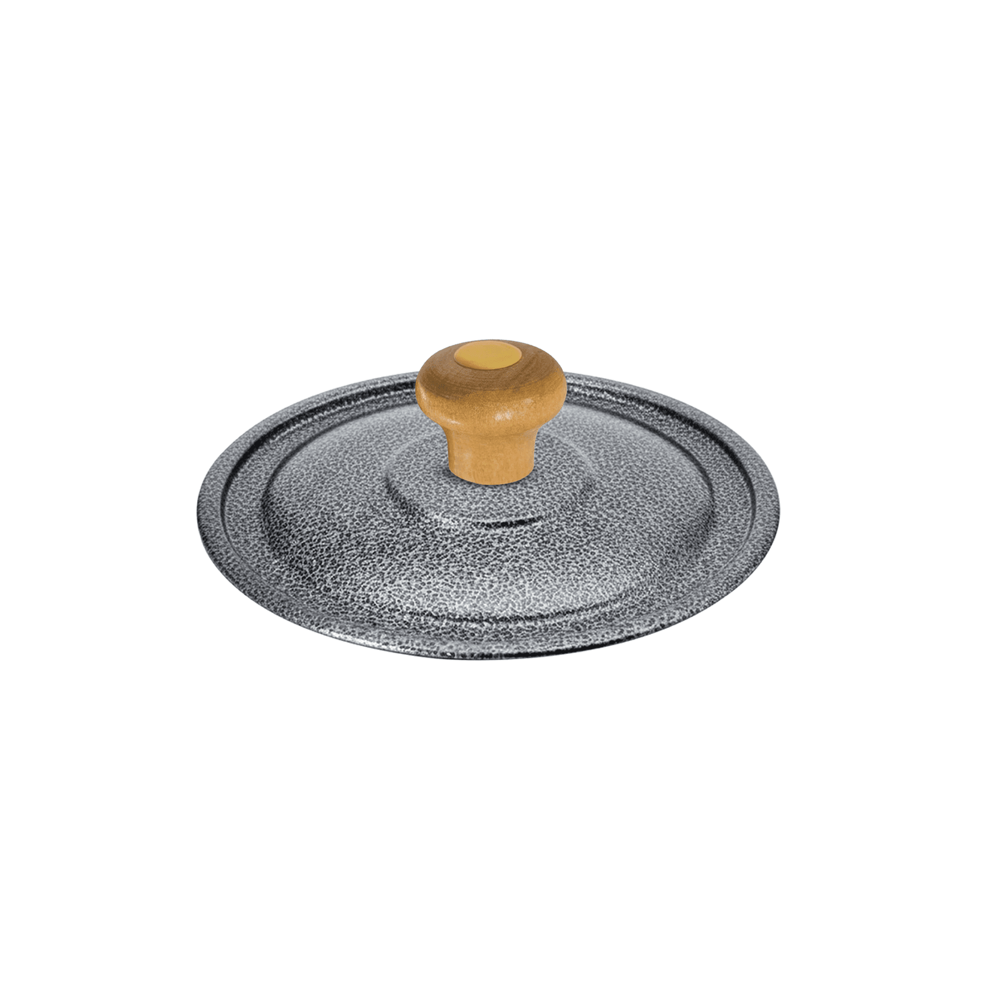 Tampa Craqueada 15 Cm Com Pomel de Madeira