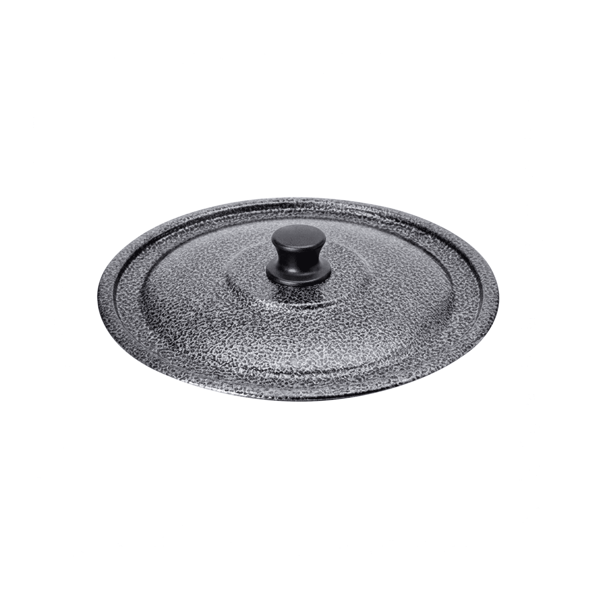 Tampa Craqueada 21 Cm Com Pomel Preto
