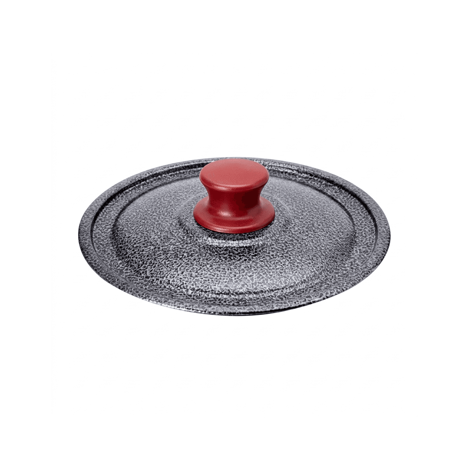 Tampa Craqueada 21 Cm Com Pomel Vermelho