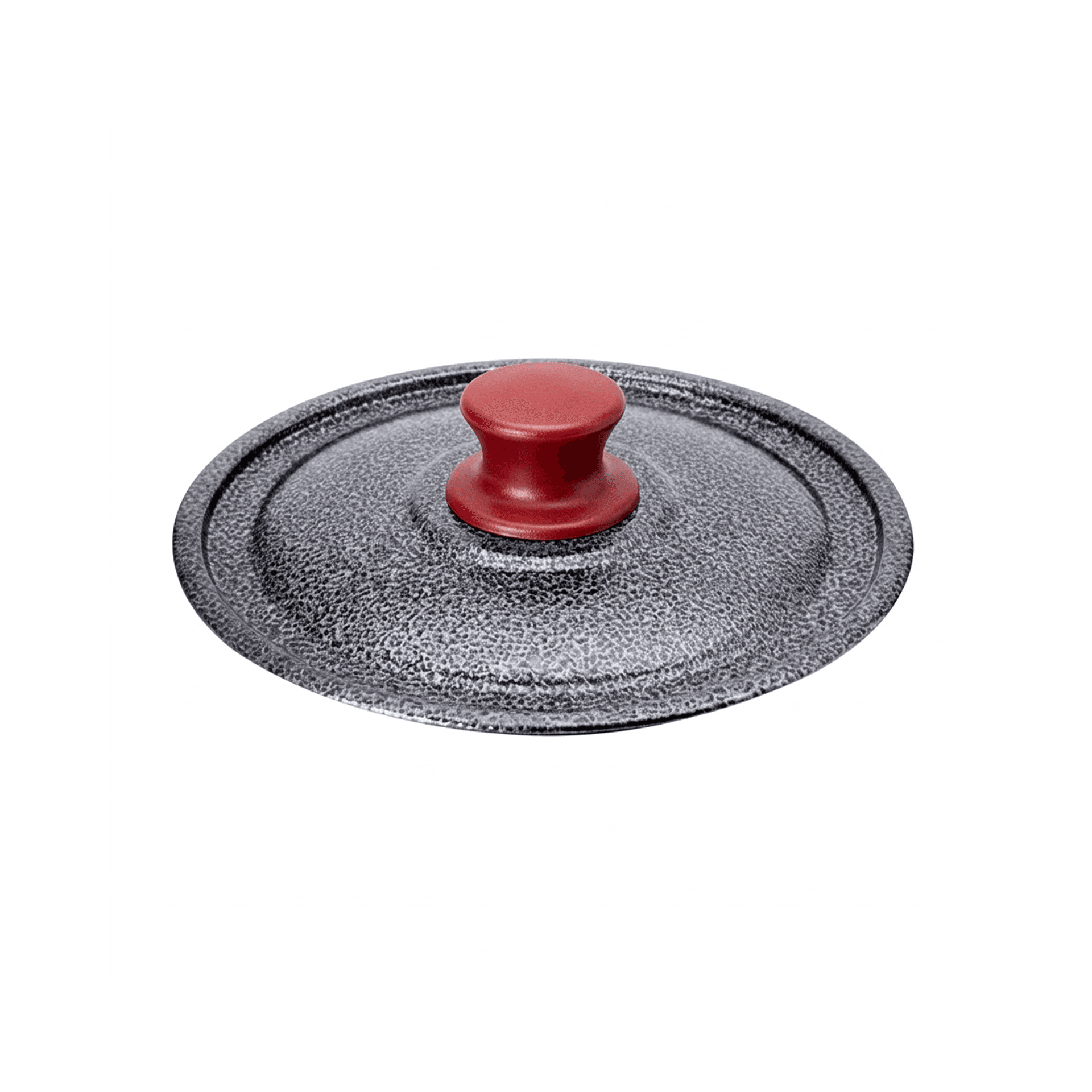 Tampa Craqueada 23 Cm Com Pomel Vermelho